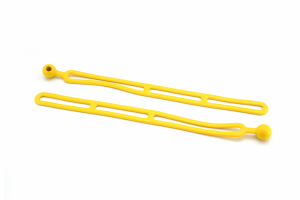 Rapid Tie 16&quot; Non Marring Adjustable Extendable Strap, Patented, Made in USA - 2 Pack, Yellow