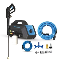 Blu Shield 3000PSI High Pressure Washer Humpback with Wall Mount Plate and Hose Hanger + 1/4"X 50' PW Hose