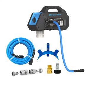 Blu Shield 3000PSI High Pressure Washer Humpback with Wall Mount Plate and Hose Hanger + 1/4"X 50' PW Hose