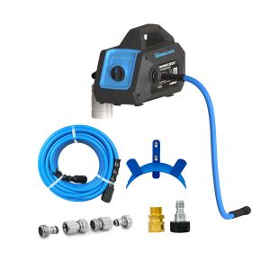 Blu Shield 3000PSI High Pressure Washer Humpback with Wall Mount Plate and Hose Hanger + 1/4"X 50' PW Hose