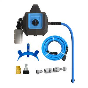 Blu Shield 3000PSI High Pressure Washer Humpback with Wall Mount Plate and Hose Hanger + 1/4"X 50' PW Hose