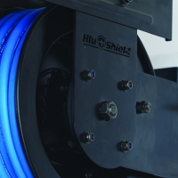Blu Shield Pressure washer small wide reel 1/4" X 50' + 15' Inlet Hose.