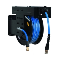 Blu Shield Pressure washer small wide reel 1/4" X 50' + 15' Inlet Hose.